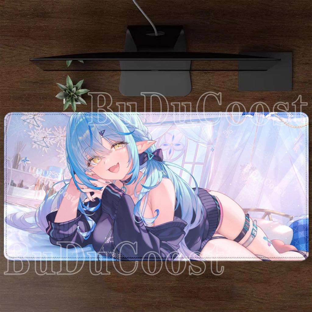 Yukihana Lamy Hololive Kawaii Carpet Office Gaming Accessories Mouse Pad Large Laptop Keyboard Non-slip PC Computer XXL Desk Mat