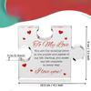 I Love You for Her, Him - To My Love Acrylic Block Puzzle - I Love You Women - Birthday, Anniversary, Valentine's Gift for Husband, Wife, Boyfriend,