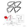 Seal Strip Weatherstrip Glass Channel For Nissan Sentra B13 4 Door 80330-50Y17 80331-50Y17 8033150Y16 80330-50Y16 90-94