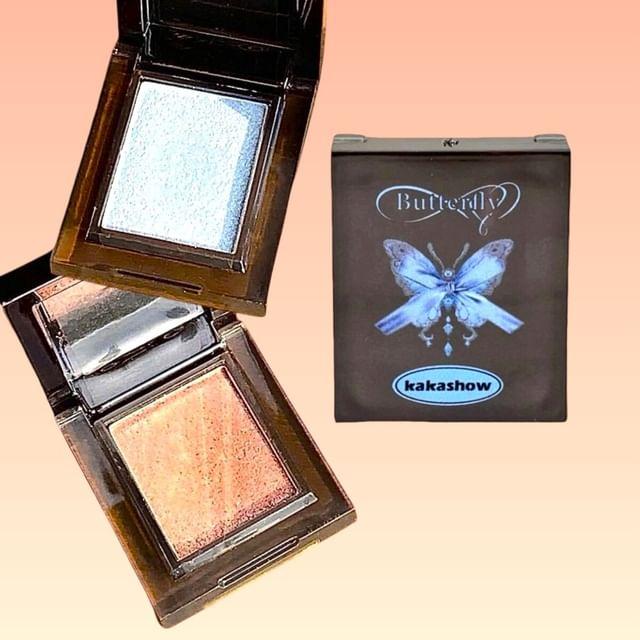 kakashow - Bufferfly Bow Series Single Eyeshadow - 1-3 #01 Light Blue - 3g