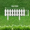 6pcs Garden Fence with 12 Ground Sockets - Decorative Garden Edge, Lawn Edge and Flower Bed Barrier - Ideal Choice for Wedding and Home Decoration