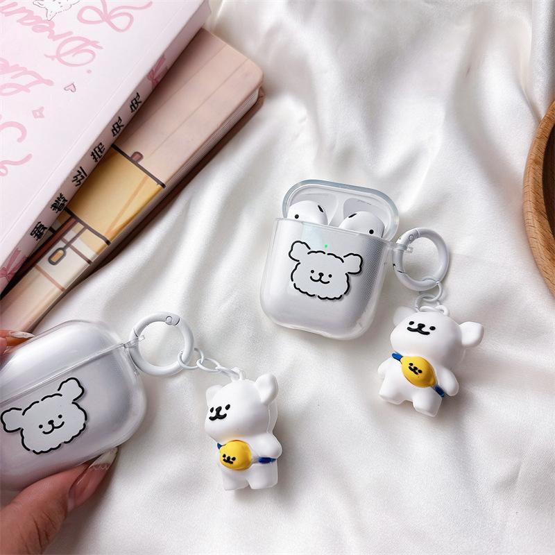 Cute line dog for AirPods pro1 generation protective case 1 generation pro1 generation apple bluetooth headset case