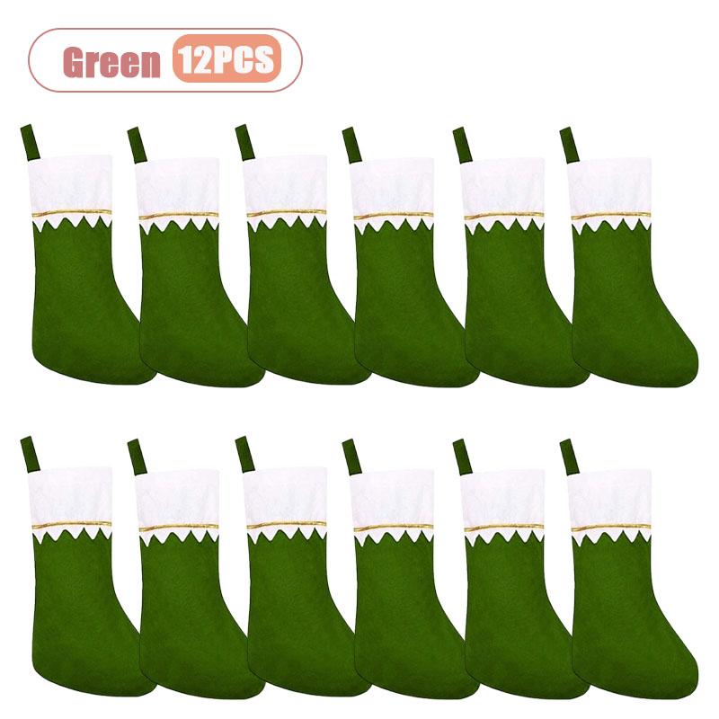 Christmas Hanging Stocking for Fireplace Decoration Gift Bag Holiday Party Display Festive Ornament Christmas Home Decor