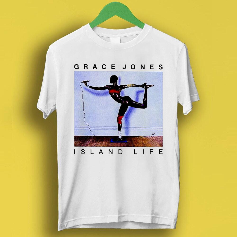 

Grace Jones Island Life Model Singer Actress Music Gift Top Tee T Shirt P1289 S