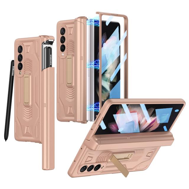 Ställbart Portabelt Fulltäckande Glasfilmskal För Samsung Galaxy Z Fold 4 5g Fold3 Fold4 Fold 3 Zfold3 Zfold4 Telefonskal
