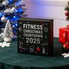 Ημερολόγιο Αντίστροφης Μέτρησης Χριστουγέννων Γυμναστηρίου 2025 24 Ημέρες 2D Ακρυλικά Στολίδια Εξοπλισμού Γυμναστικής Δώρο