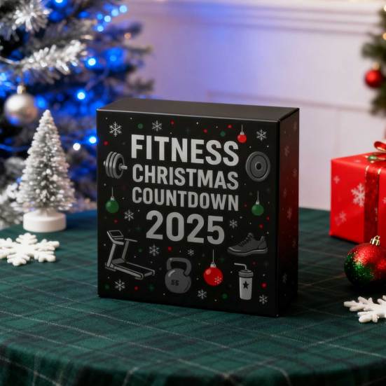 Gym Advent Calendar 2025 24 Days 2D Acrylic Fitness Gear Ornaments Christmas Countdown Calendar Gift