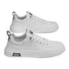 New Men's Genuine Leather Lace-Up Skate Sneakers Low-Cut Versatile Casual Sports Work Everyday Outdoor Comfortable Walking Shoes