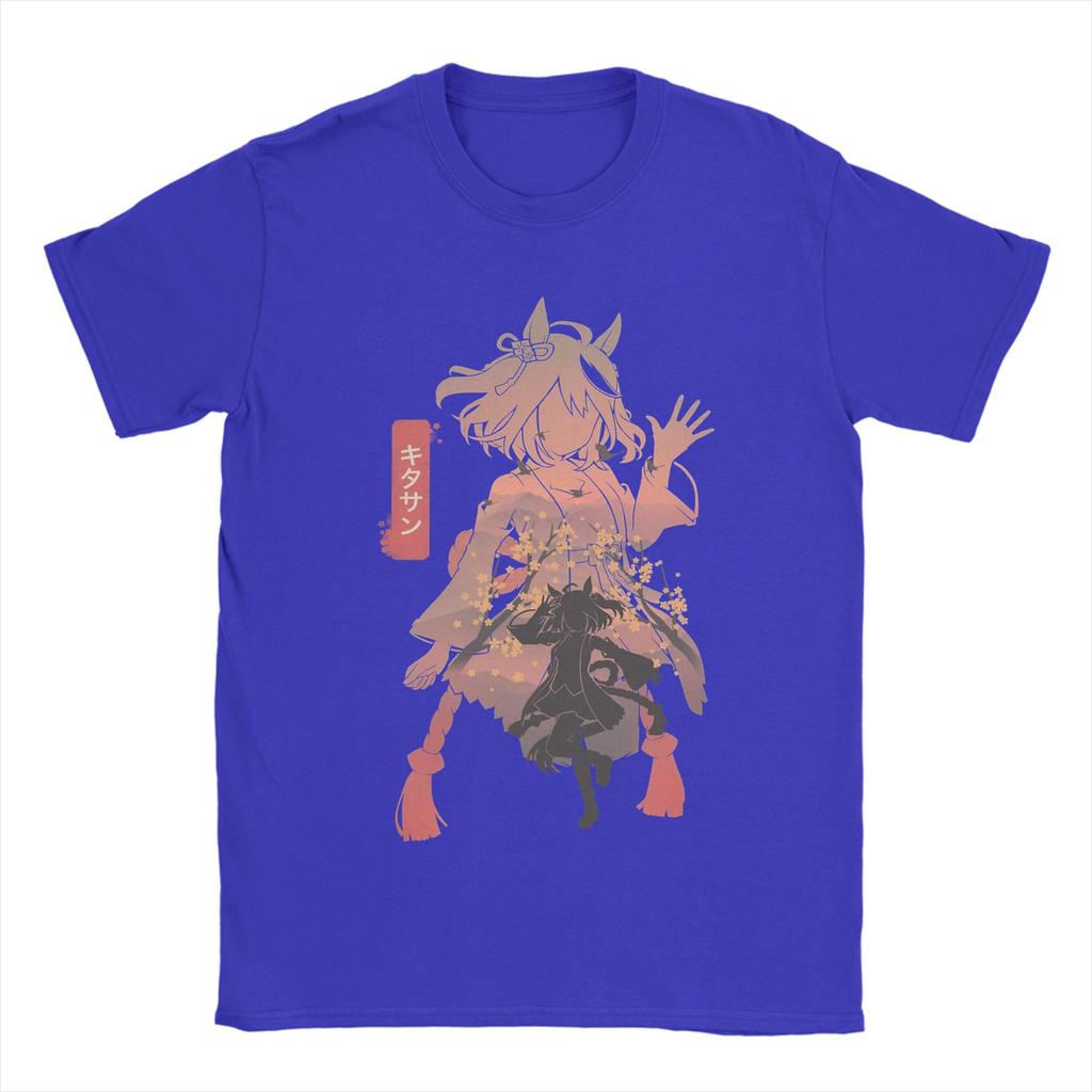 Unisex TShirt Kitasan Black Uma Musume Anime Funny 100 Cotton Tees Short Sleeve T Shirts Round Neck Clothing Gift Idea