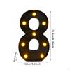 Light Up Number Sign Marquee Lamp Cafe Wall Engagement Night Outdoor Home Warm White