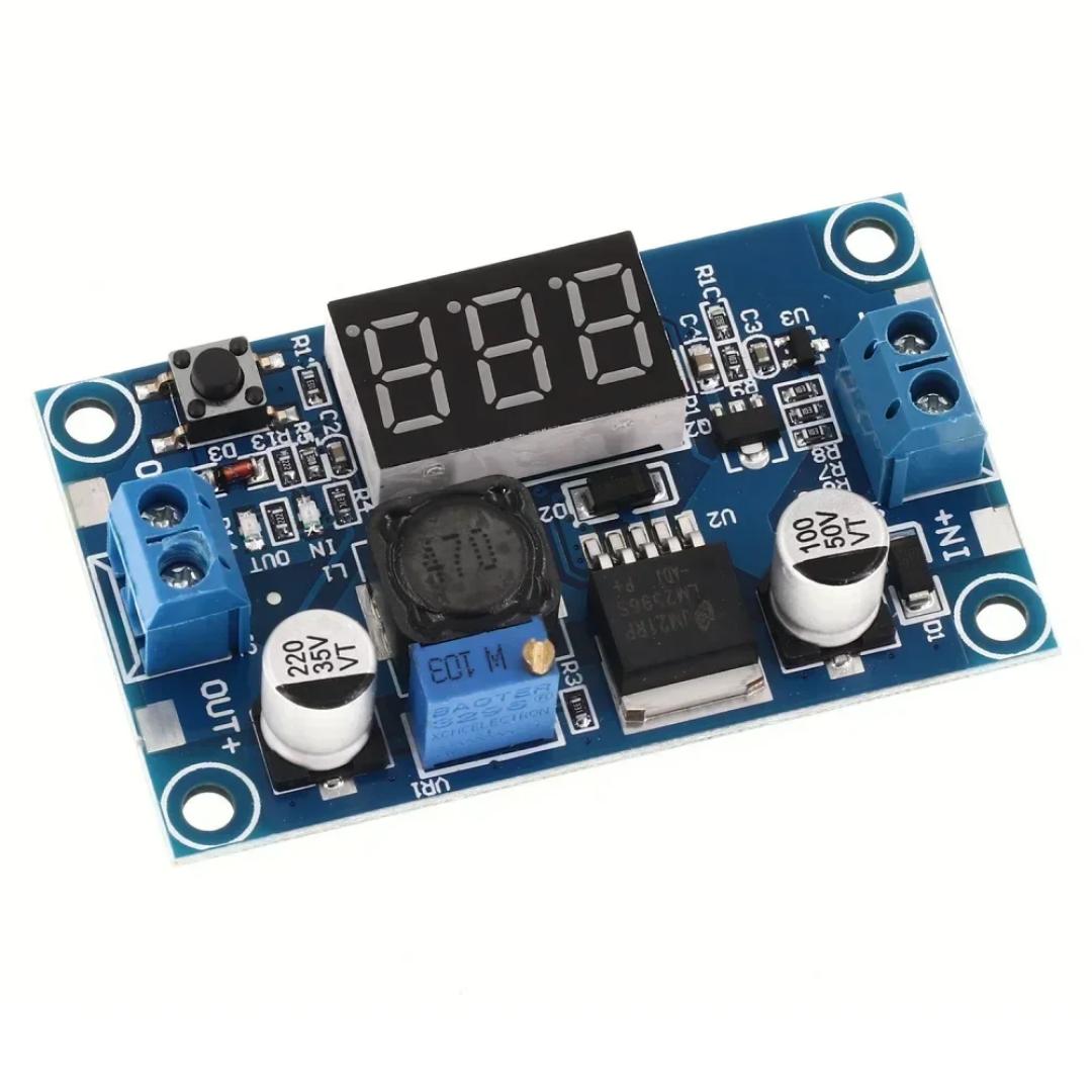 

LM2596 DC DC Знижувальний Перетворювач Регулятор Напруги Світлодіодний Дисплей Вольтметр 4.0~40 до 1.3-37В Бак Адаптер Регульований Блок Живлення
