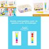 Wooden Double Tube Bead Clip Toy For Kids Fine Motor Skills Development