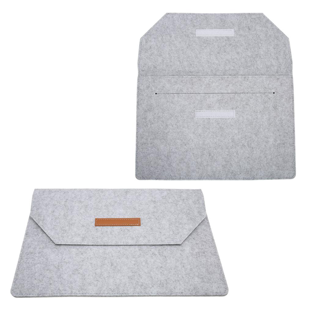 Felt Tablet Sleeve Bag Large Capacity Layered Storage Soft Inner Graphic Drawing Tablet Carrying Case for Travelling