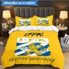 3PCS Ifk Lion Crest Emblem Bedding Set 2D Printing (Includes 1 Duvet Cover + 2 Pillowcases Coreless), Bedroom decor,Fan gift