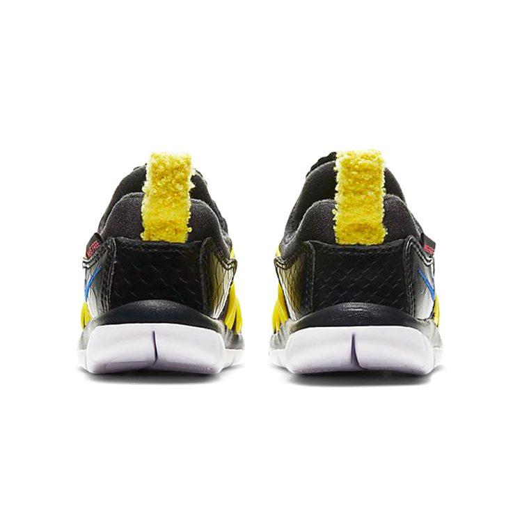 Nike Dynamo Free Mic QS Low top Sports Casual Shoes Black Yellow Infant And Toddler DC8318-002