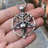 Retro Literary And Artistic Skull, Sheep Head Pendant, Demon God Pan, Round Necklace, Sweater Chain.