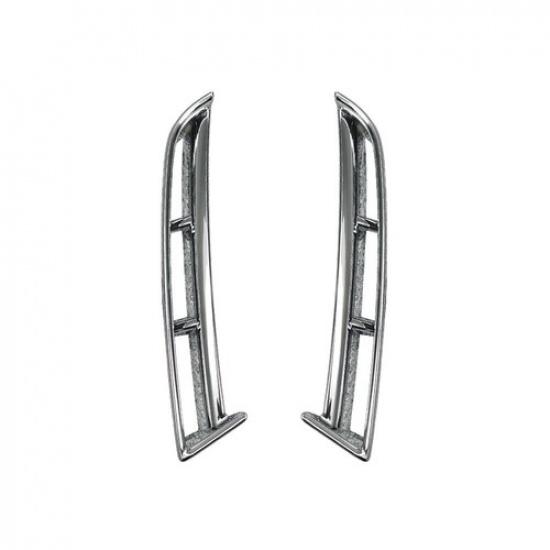 Front Fog Light Driving Lamp Cover Trim For Hyundai Tucson -2024 Accessories серебряный