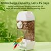 PET Automatic Bird Feeder Transparent Parakeet Food Bowl New Parrot Feeder  Cage Use