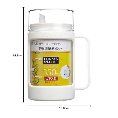 Asvel Glass Pot (for Liquids) "Forma" White 1132