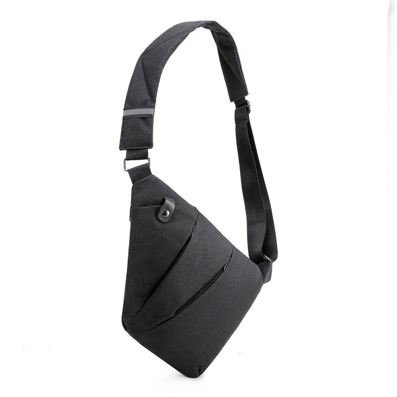 New simple and fashionable breast bag men's fanny pack storage bag personalized shoulder backpack crossbody travel bag