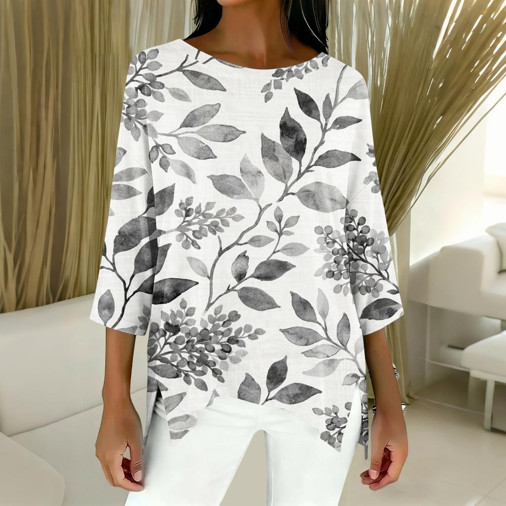 Women's 3/4 Sleeve Shirts Graphic Tees Shirts Casual Basic Tops Pullovers