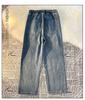 Women's Light Blue Elastic Waist Denim Jeans: Spring/Summer Loose, Slim, Straight, Wide-Leg, Petite, Casual, Comfortable.