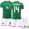 26 USA, Canada, Mexico World Cup Mexico Home Jersey, Number 22 Lozano, 14 Hernández Football Jersey Set