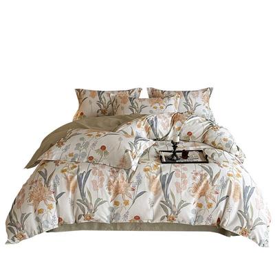 Pure Cotton Brushed Printed 4-Piece Bedding Set