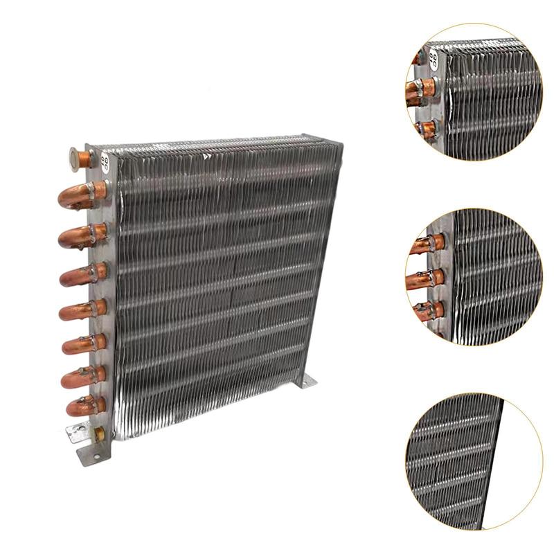 Shellless Refrigerator Condenser Heat Exchanger Easy Install DIY Copper Tube Aluminum Fin Condenser Water Cooling Radiator Parts