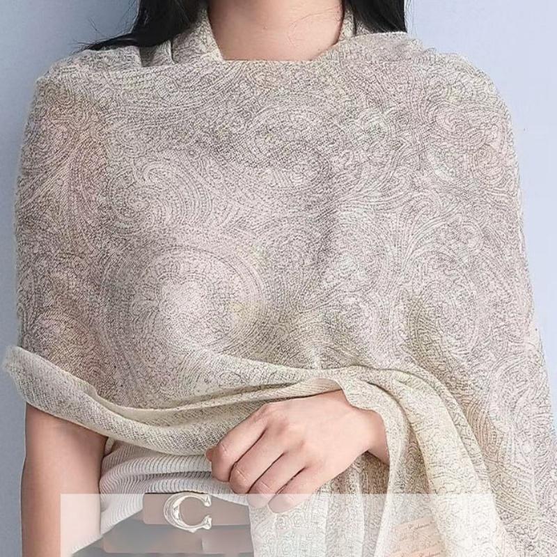 100% Cashmere 70x180cm Print Wrap Scarf Women Lightweight Breathable Knitted Pashmina Shawl Travel Cape Foulard All-Season Chic Layering