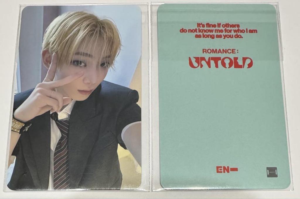 [USED] ENHYPEN UNTOLD MUSICART Trading Card Lakidro Sunwoo