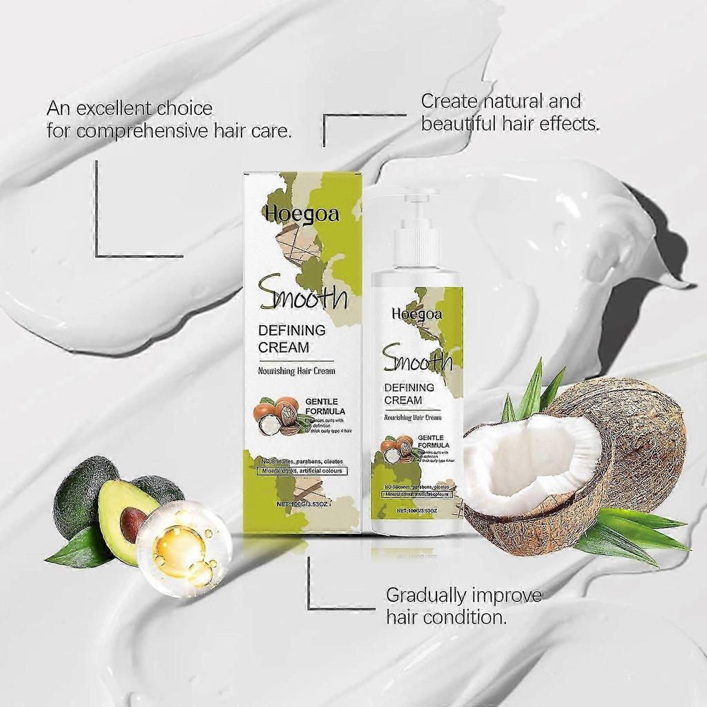 Moisturizing Hair Styling Cream  Strong Hold, Reduces Scalp Discomfort, 100g