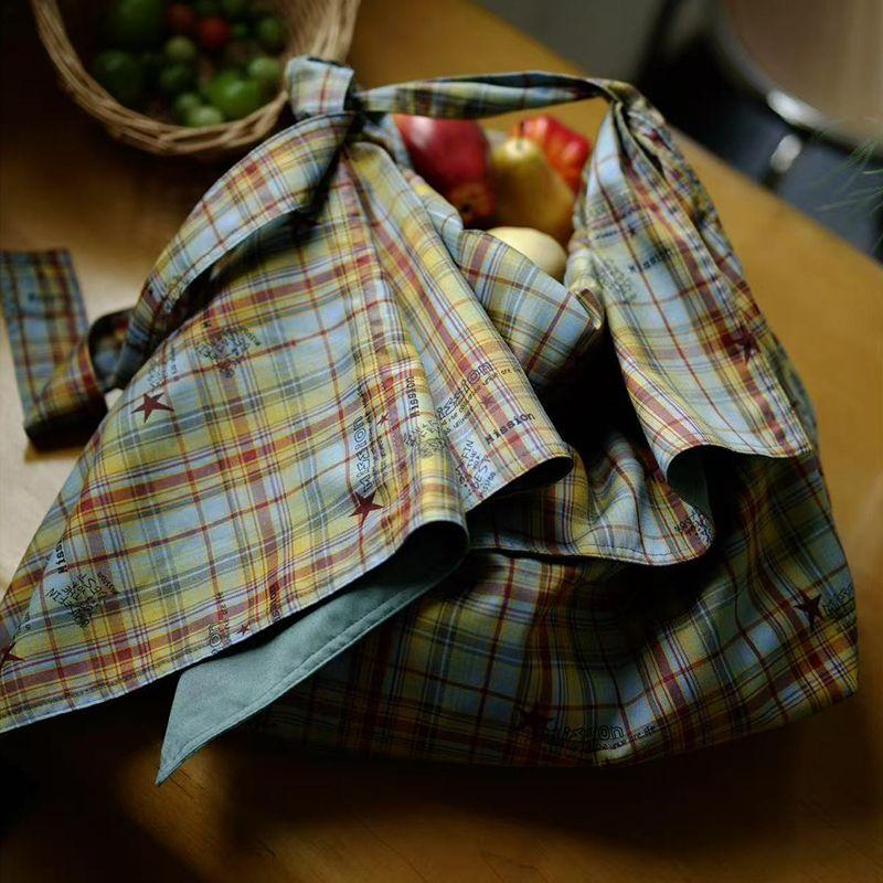 

Housedesign Оригинальный Новый Дизайн Нишевая Клетчатая Сумка-тоут Индивидуальность Ретро Большая Вместимость Наплечная Сумка-мессенджер Yellow Blue Check