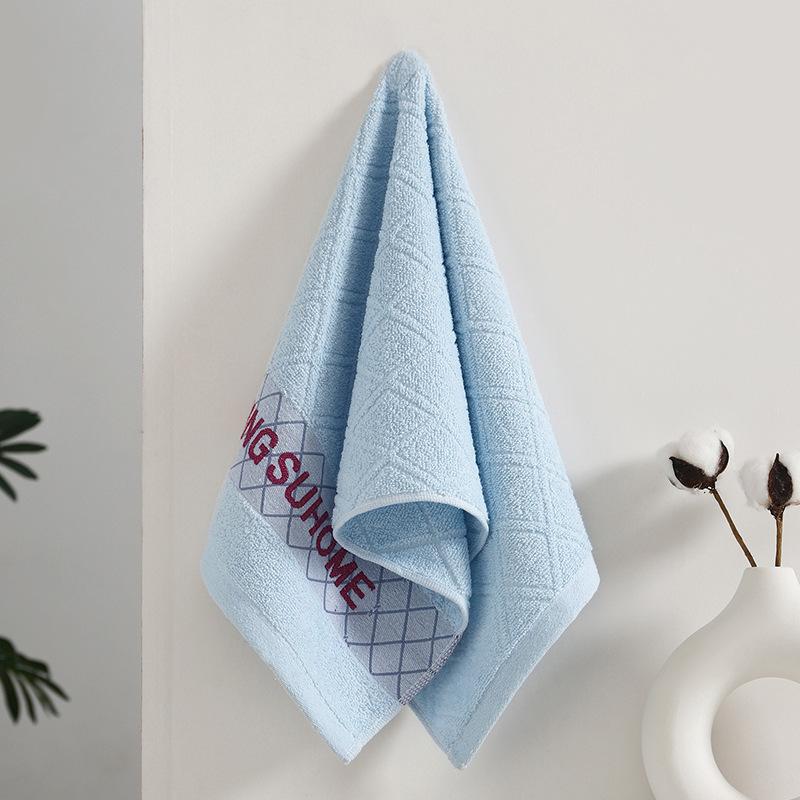 1 PC Cotton Towel Soft Absorbent Thickened Household Polyester Cotton Face Towel Cotton Towel Comfortable Textile Towels for The Home