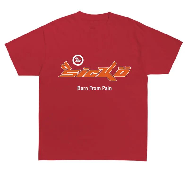 Sickö Born From Pain Artistic Tee Minimalist Streetwear Graphic Tshirt Indie Fashion Casual Top