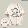 Seven Little Sheep Slim Fit Unisex Cartoon T-shirt, Short Sleeve, Korean Style, Ideal Couple Outfit