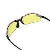 Sports Sunglasses Airless Wave Lens Usable at MTSIL Matte Titanium Silver x Matte [SWANS] Multi-Coated Model, Night, SA-517 Black/Yellow (Double-Sided