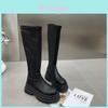 Stylish Women's Long Knee High Boots With Thick Sole And Slimming Design For Fall Winter Fashion