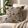 BirdPatterned Colorful and Delicate cushion cover For Pillow Printing Sofa Decoration Home Car Room Office Nordic Simplicity