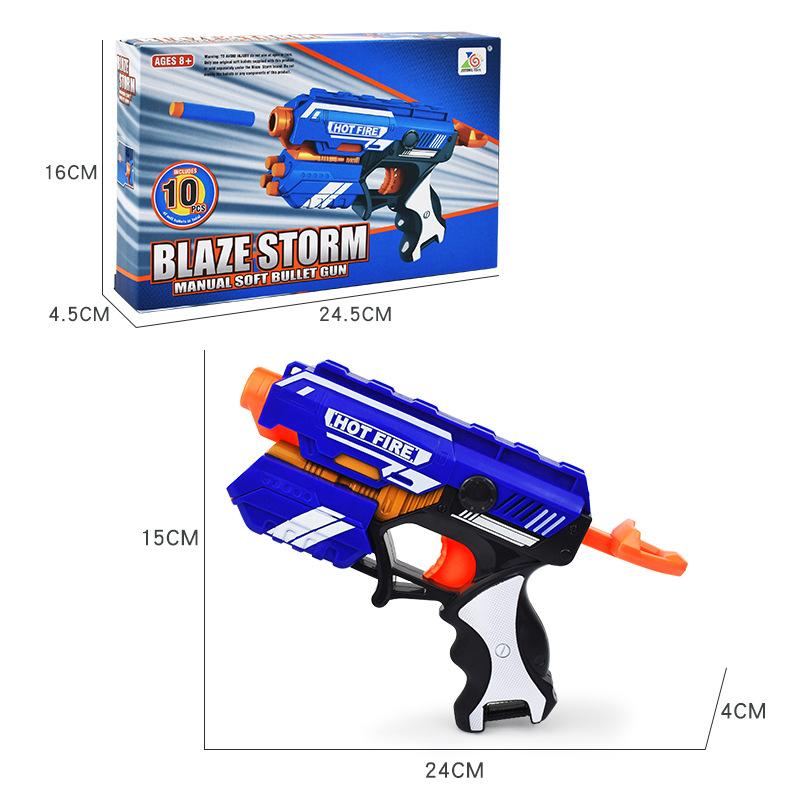 Soft Bullets Manual  2-in-1 Toy Gun EVA Bullets Foam Dart Launcher Parent Child Interactive Battle Toy Outdoor Cs Prop
