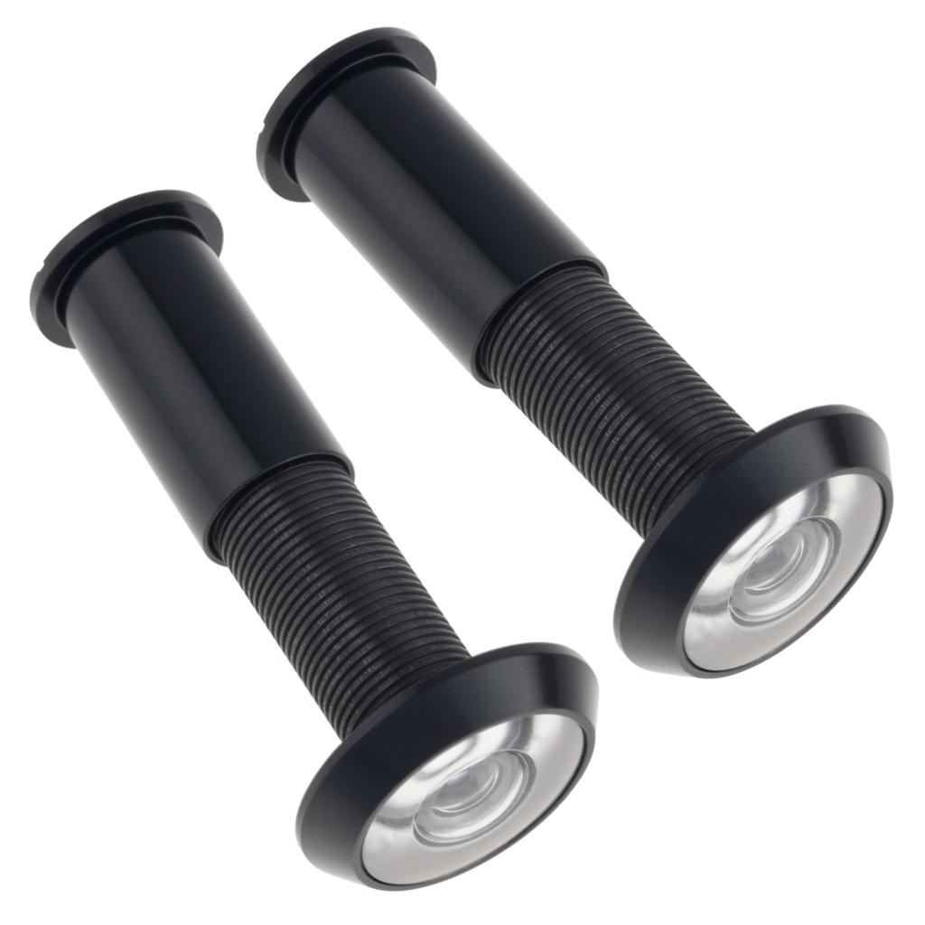 Solid Brass 2pcs 16mm Door Peephole Viewer 200 Degree Wide Angle HD Optical Glass Lens Heavy Duty Universal for 40 to 60mm Thickness Home Office Hotel