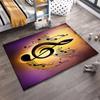 Music-Themed Carpet with Treble Clef Design and Vibrant Colors Suitable for use as an anti-slip for living room bedroom sofas