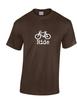 Ride T-Shirt Bicycle Symbol Chocolate Brown White Funny Hangover Tee Shirt S-3XL