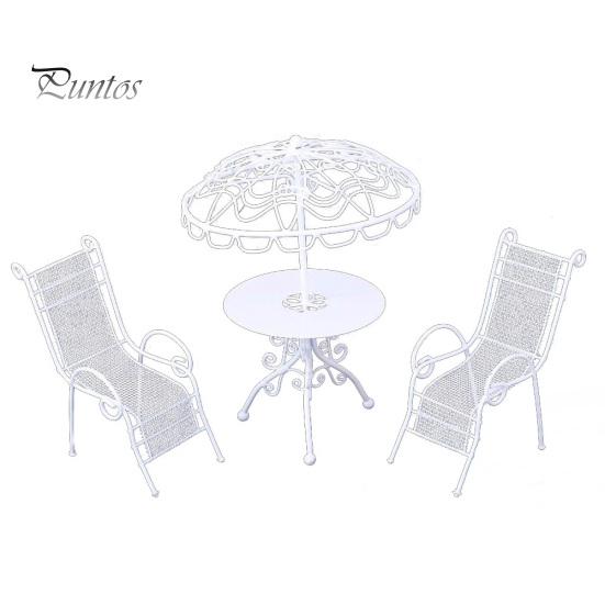 

3шт/набор 1/12 кукольный дом металлический садовый стол стулья миниатюрный пейзажный декор белый