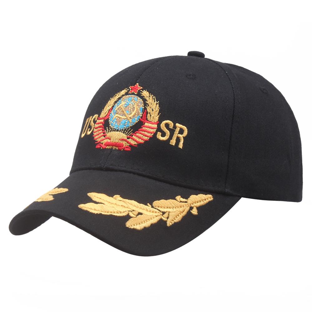 Unisex CCCP / USSR National Emblem Baseball Cap Cotton Snapback Caps Adjustable Sun Hat Outdoor Visor Hats High Quality