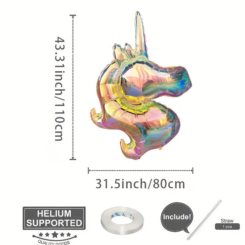 

1 цветной голографический маленький воздушный шар из алюминиевой пленки в виде головы лошади для украшения Дня святого Валентина, свадьбы, дня рождения, вечеринки, вечеринки