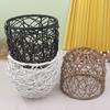 Taklit Rattan Dokuma Sanat Abajur Plastik Rattan Avize Abajuru B & B Otel Restoran Asılı Üst Düzey Aydınlatma