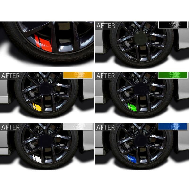 Universal Car Wheel for Rim Stickers Reflective Hash Mark Stripe Racing Wheel Hu