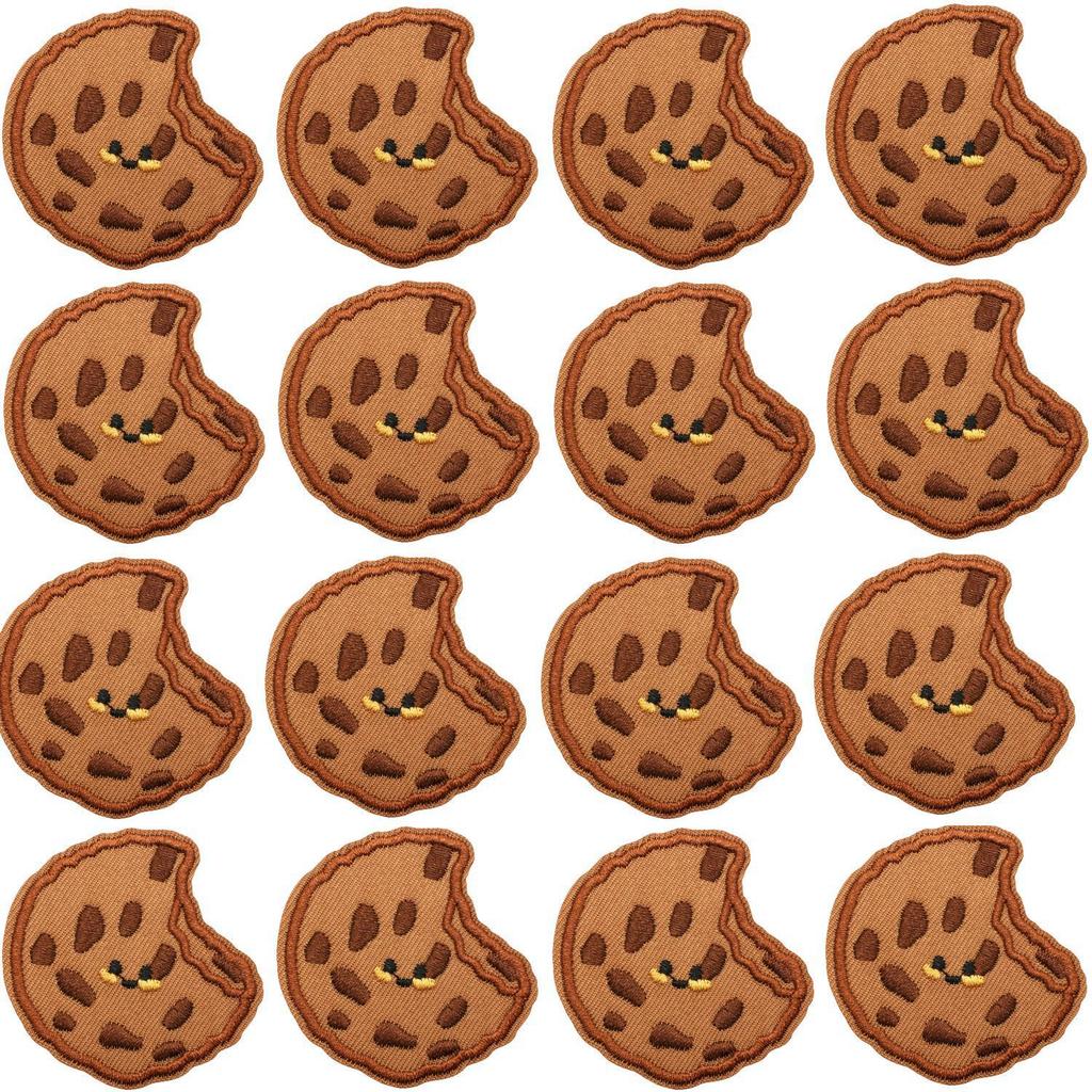 Cartoon Biscuits Embroidery Cloth Stickers Computer Embroidery Chapter Boy Ironing Funny Eye Beads Embroidery Stickers Decorative Patch Stickers