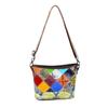 Genuine Leather Women's Bag Women's Checkered Crossbody Single-shoulder Bag Small Bag